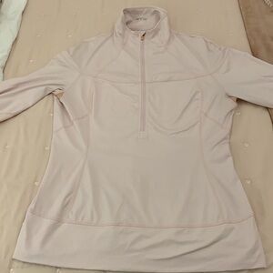 Lululemon Athletica pink half-zip running shirt size 10